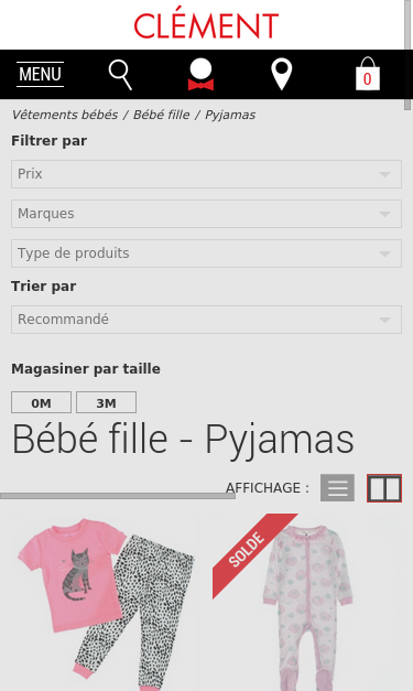Mobile view