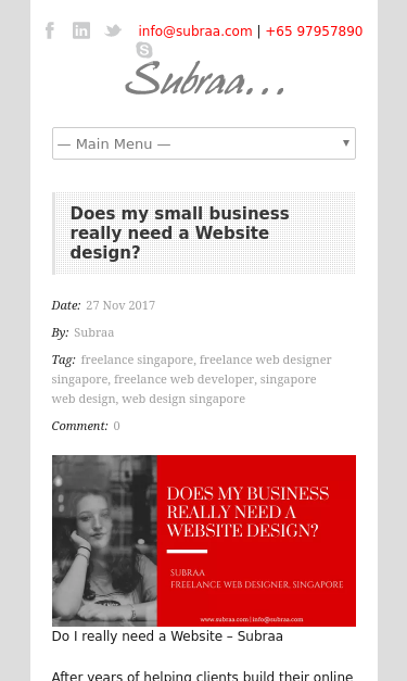 Mobile view