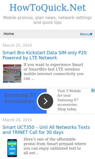 Mobile view