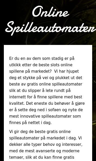 Mobile view