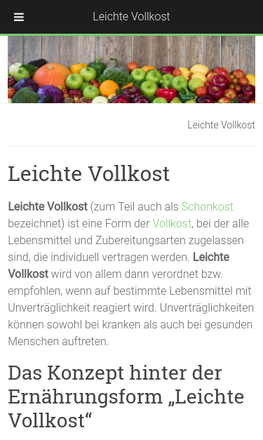 Mobile view
