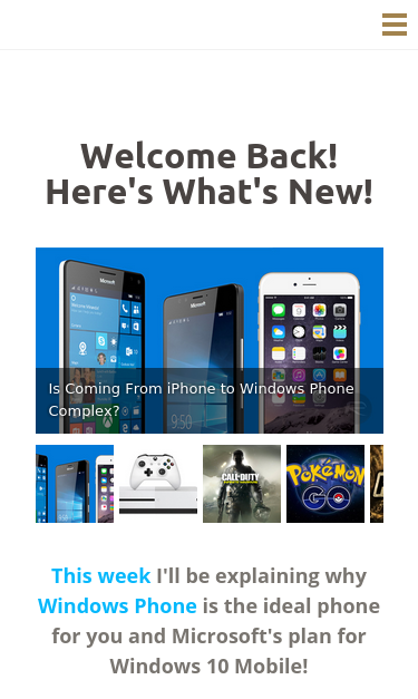 Mobile view