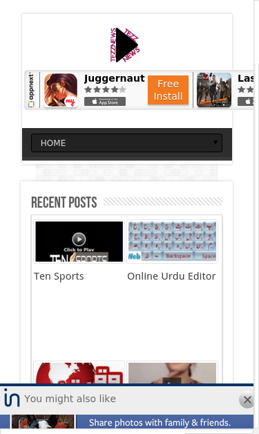 Mobile view