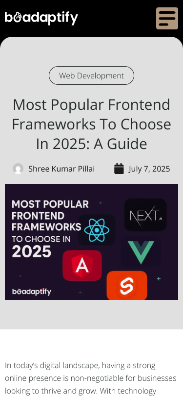 Mobile view