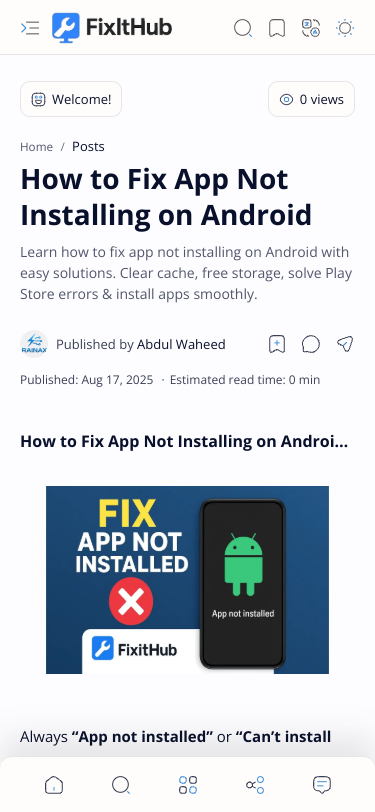Mobile view