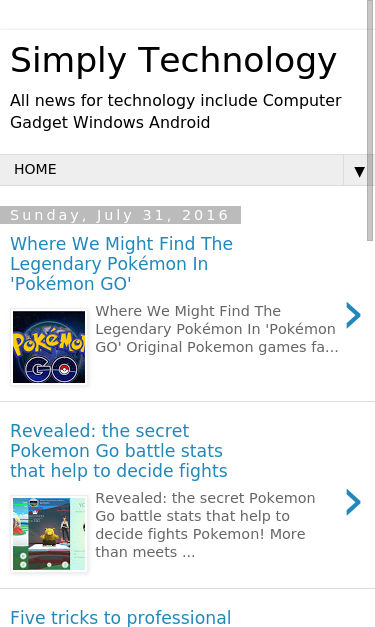 Mobile view