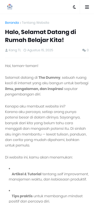 Mobile view