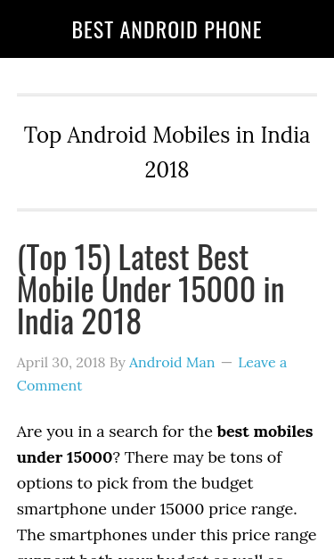 Mobile view
