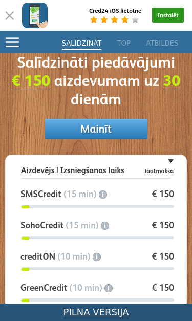 Mobile view
