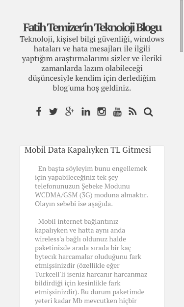 Mobile view