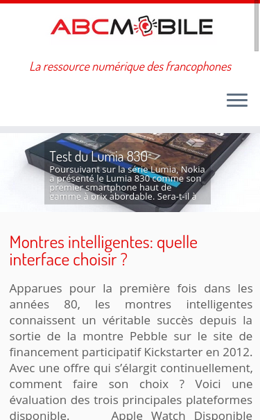 Mobile view