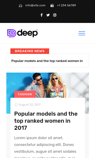 Mobile view