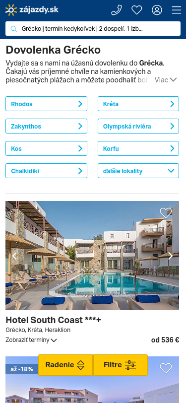 Mobile view