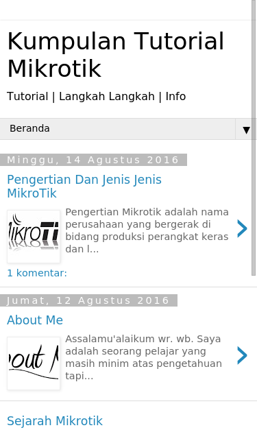 Mobile view