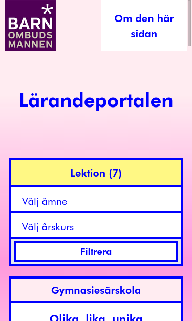 Mobile view