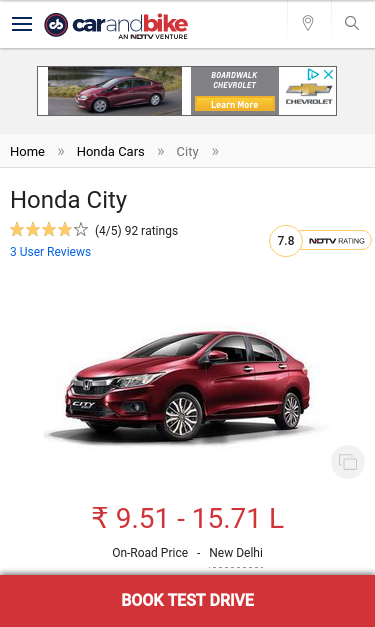 Mobile view