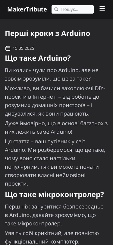 Mobile view