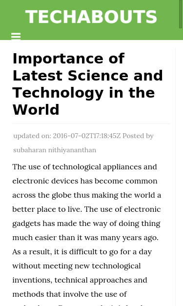 Mobile view