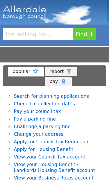 Mobile view