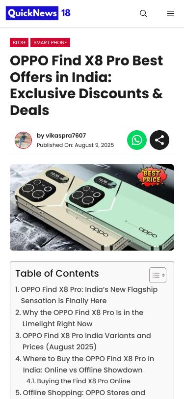 Mobile view