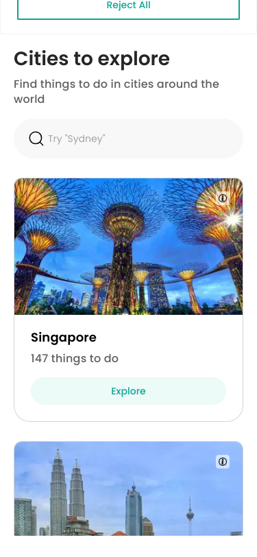 Mobile view