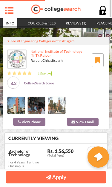 Mobile view