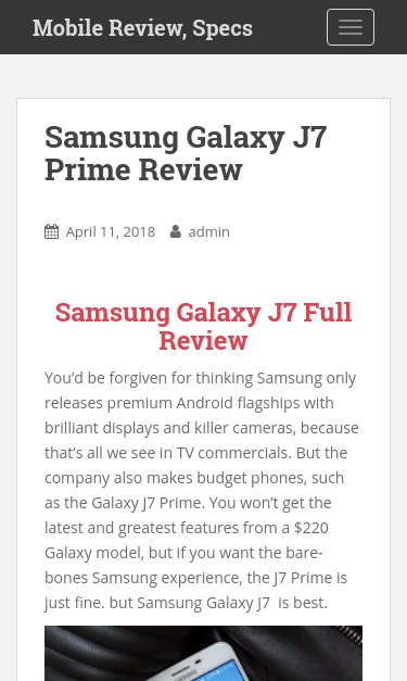 Mobile view