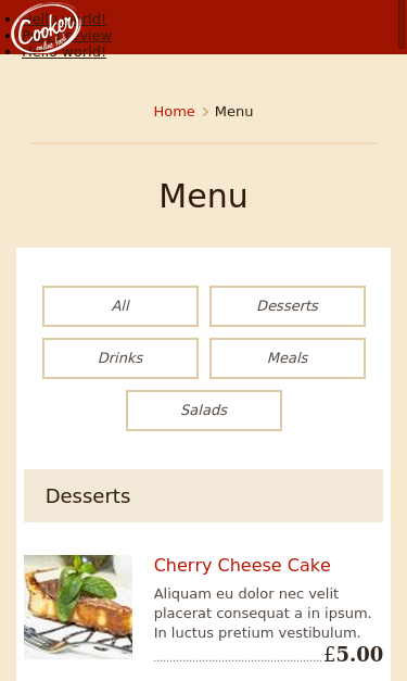Mobile view