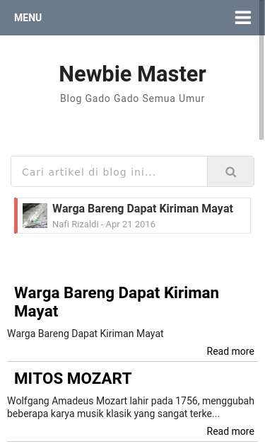 Mobile view