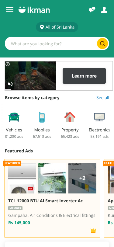 Mobile view