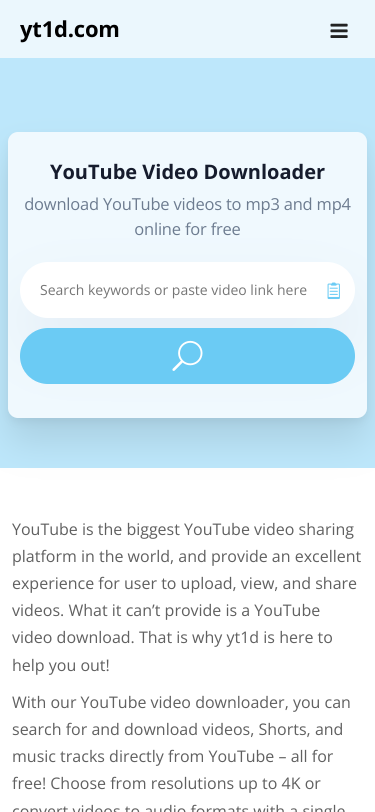 Mobile view