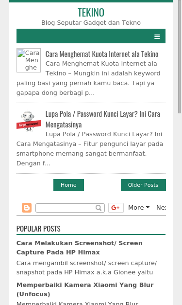 Mobile view