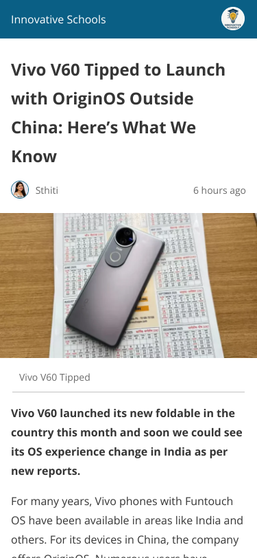 Mobile view