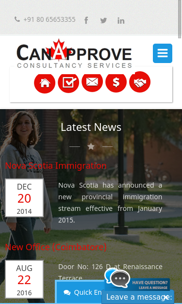 Mobile view