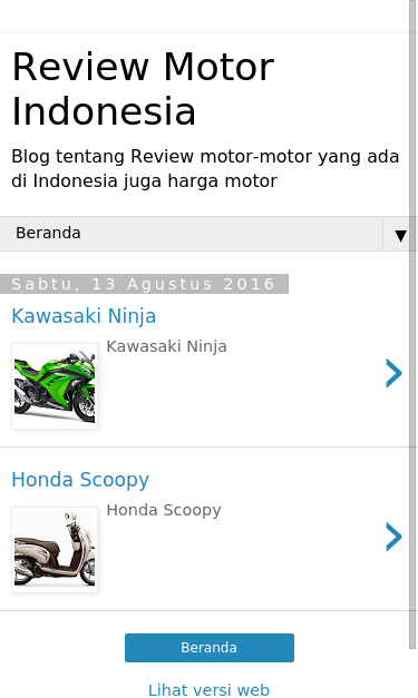Mobile view