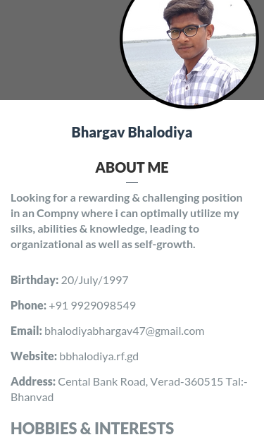 Mobile view