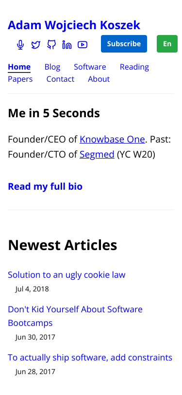 Mobile view