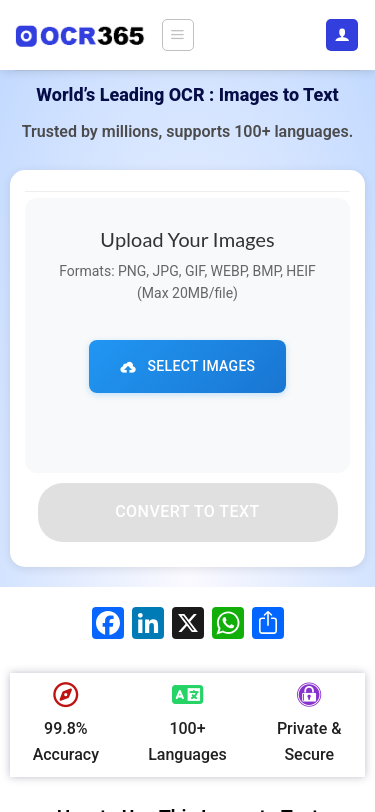 Mobile view