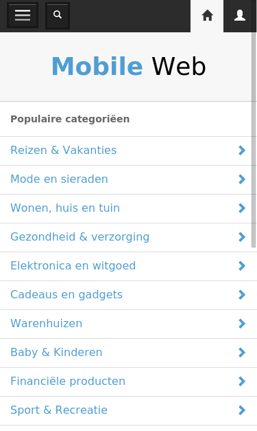 Mobile view
