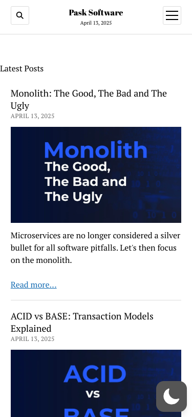Mobile view