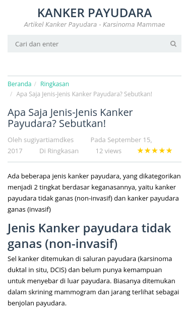 Mobile view