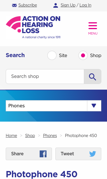 Mobile view