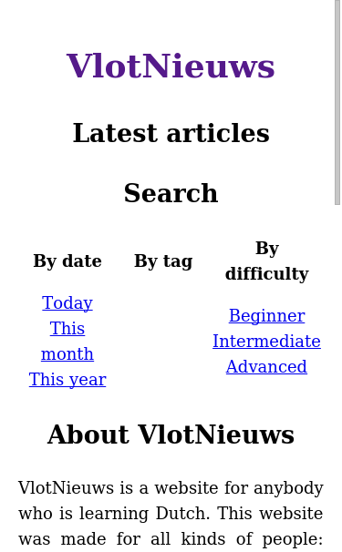 Mobile view