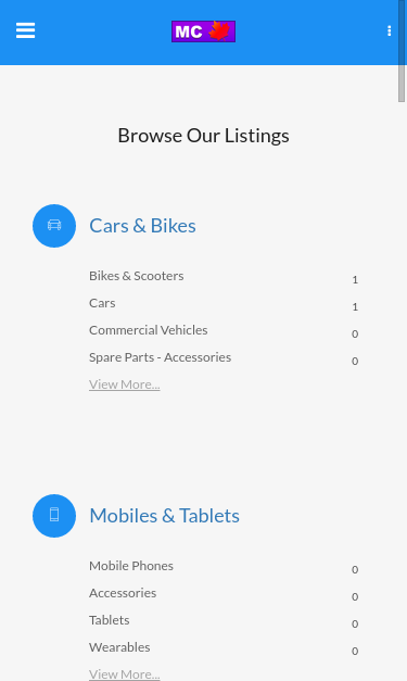 Mobile view