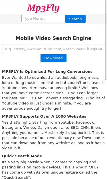 Mobile view