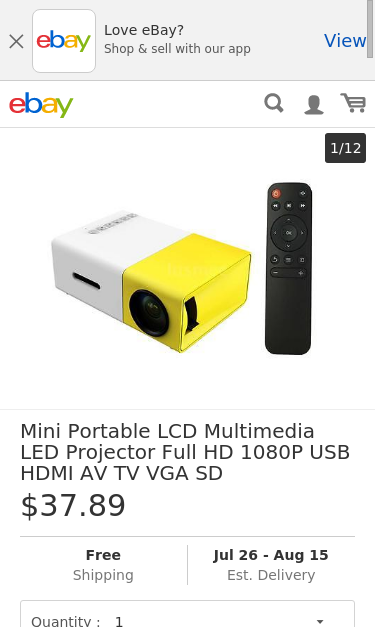 Mobile view