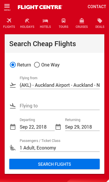 Mobile view