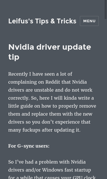 Mobile view