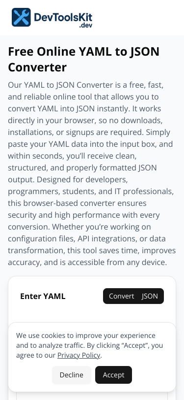 Mobile view