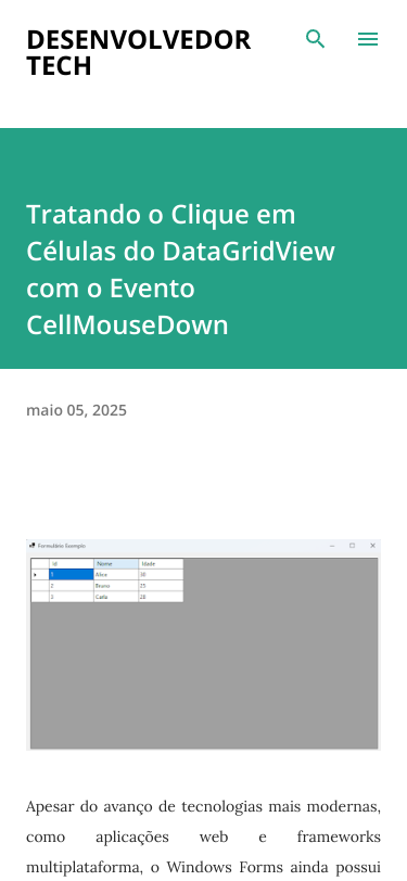 Mobile view